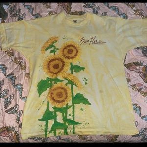 Men's Vintage Sunflower AOP Tee